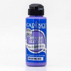 Краска акриловая Cadence Hybrid Glitter, цвет HG034 Фиолетовый, 120 мл